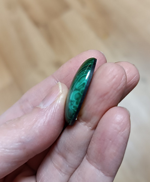 Malachit, ID 3572, 28x18 mm — foto 5