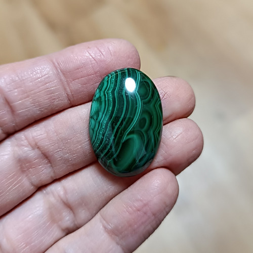 Malachit, ID 3572, 28x18 mm — foto 2