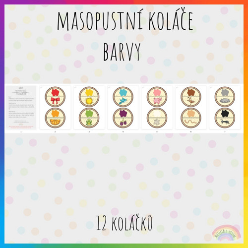 Masopustní koláče, barvy — foto 2