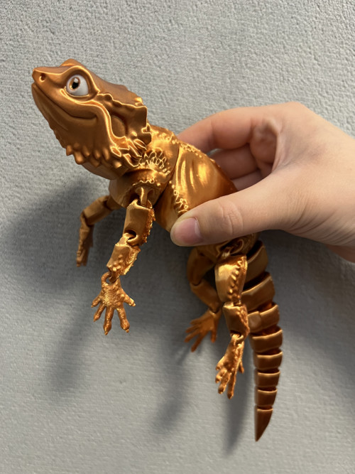 Agama Vousatá - 26 cm - 3D Tisk — foto 3