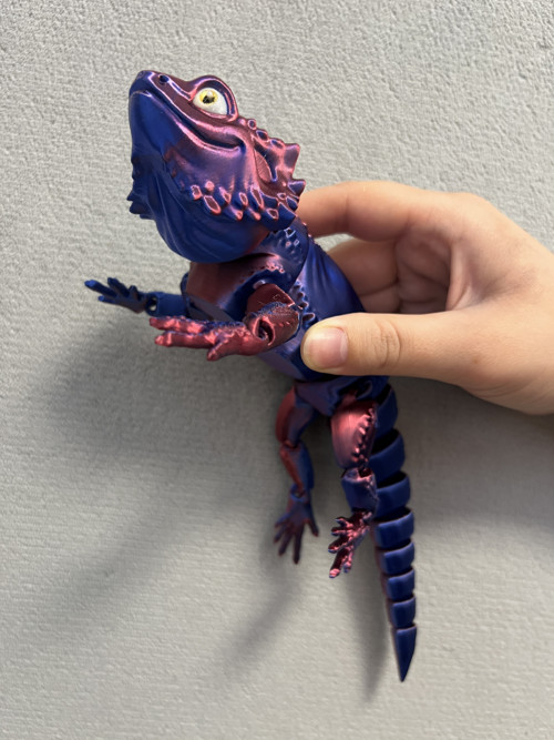Agama Vousatá - 26 cm - 3D Tisk — foto 3