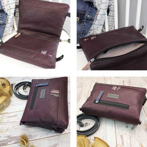 Crossbody Delia duo celokožená — foto 6