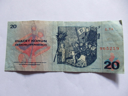 Dvacet korun - bankovka — foto 2