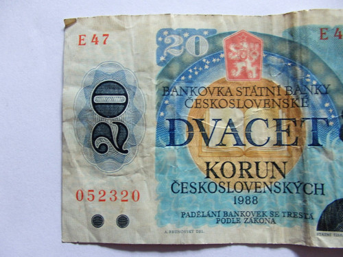Dvacet korun - bankovka — foto 3