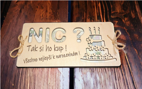 Dřevěná obálka na peníze NIC ? — foto 4