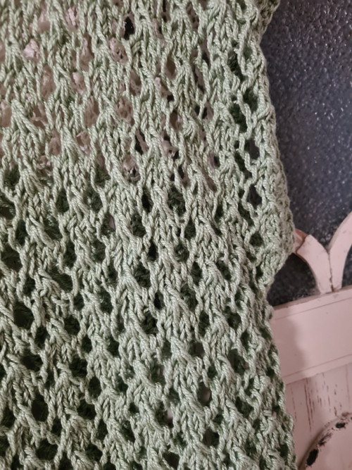 Okaté, s očky, pletené triko, oversized — foto 2