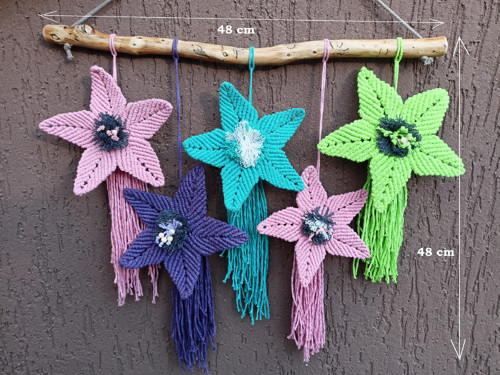 Závěsná dekorace, macramé Jaro 5 — foto 2