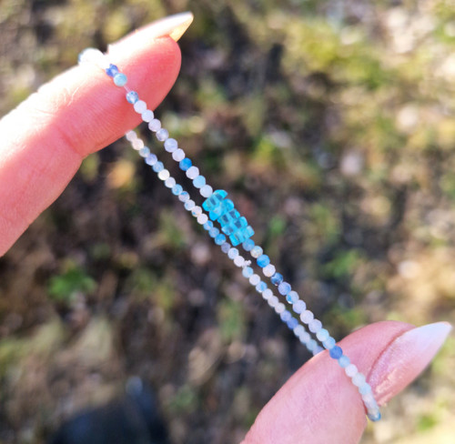 Trolleit*apatit laguna blue*prsten — foto 6