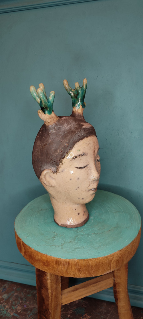 Keramická socha RAKU — foto 4