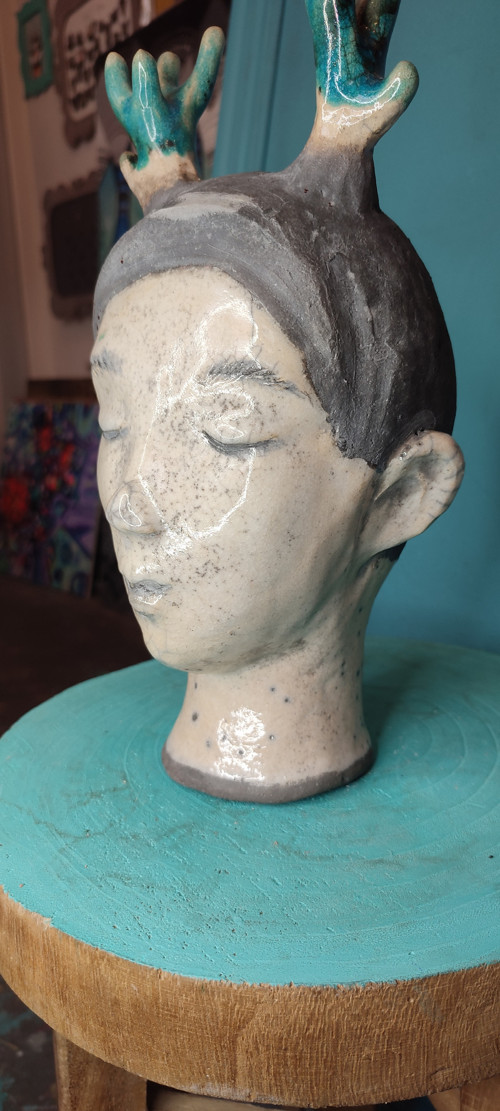Keramická socha RAKU — foto 2