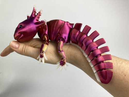 Axolotl L - 3D tisk — foto 3