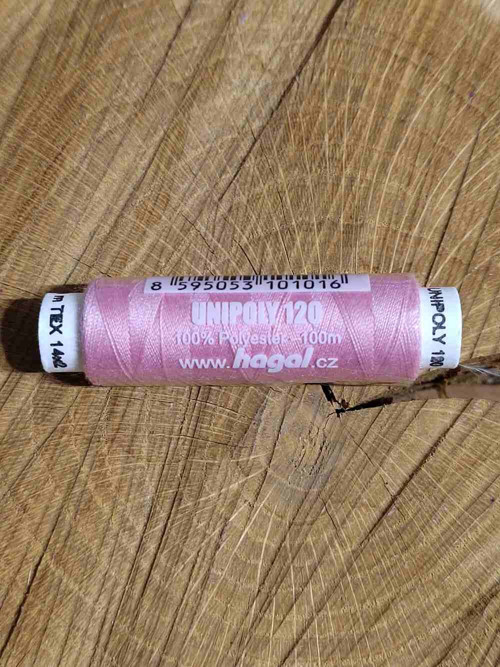 Polyesterové nitě Unipoly návin 100 m 371Seashell — foto 2