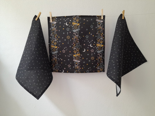Kapesník Birdsong - Notes black - noty černé — foto 4