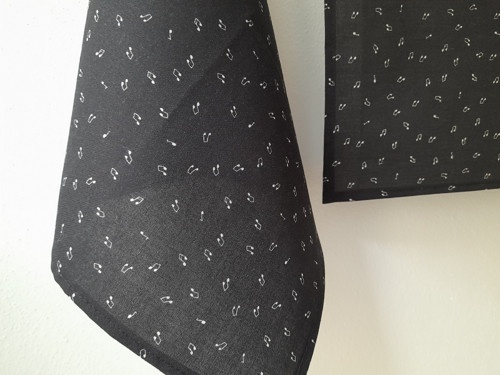 Kapesník Birdsong - Notes black - noty černé — foto 2