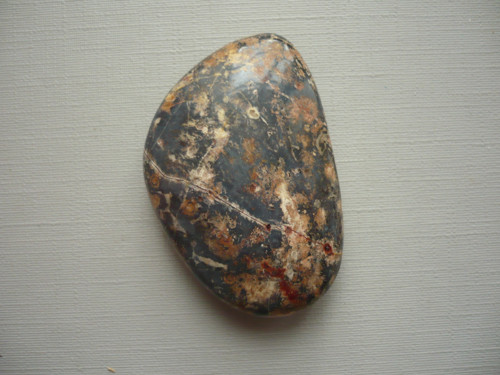 Placka - jaspis leopardí 42 mm, č.1Af — foto 2