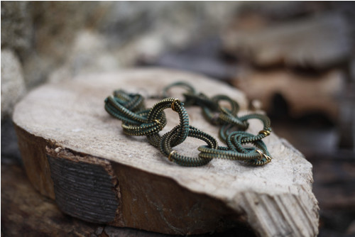 Ziperkový náhrdelník "Rings" — foto 3