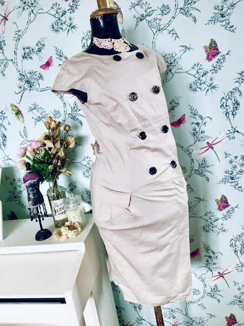 Šaty pin-up cream — foto 3
