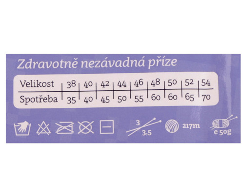 Pletací příze Ája 50g - bílá — foto 2