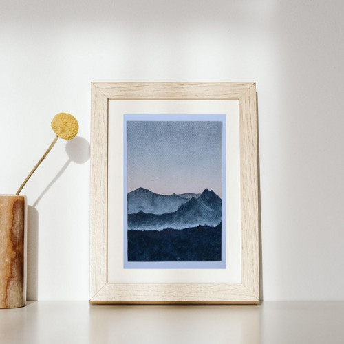 Akvarel Soumrak (A5) originál — foto 2