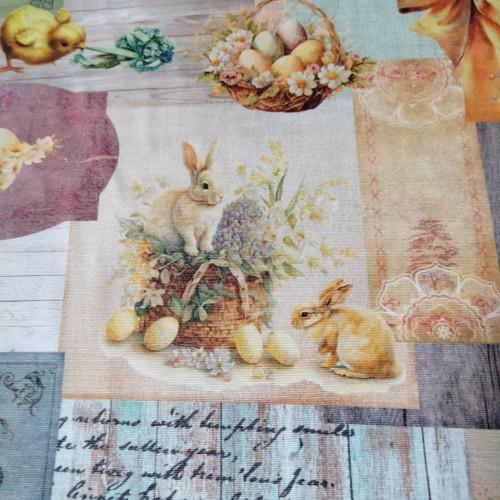 Látka - metráž dovoz Španělsko / Vintage Easter A — foto 6