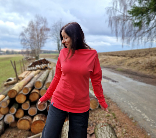 Broskvová mikina Isla...S — foto 2