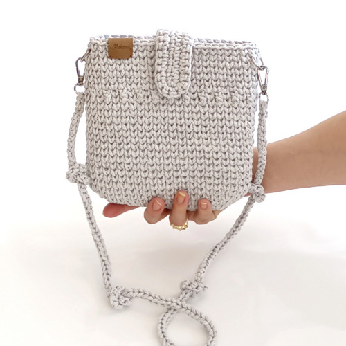 Crossbody světle šedá — foto 2