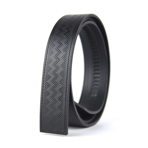 Kožený remeň pre automatické pracky,3.5cm,či.dekor — foto 2