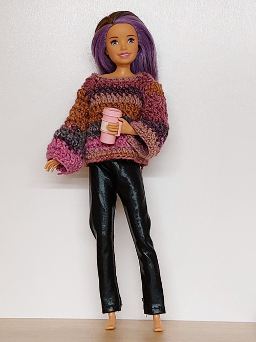 Barbie trendy háčkovaný svetr — foto 2
