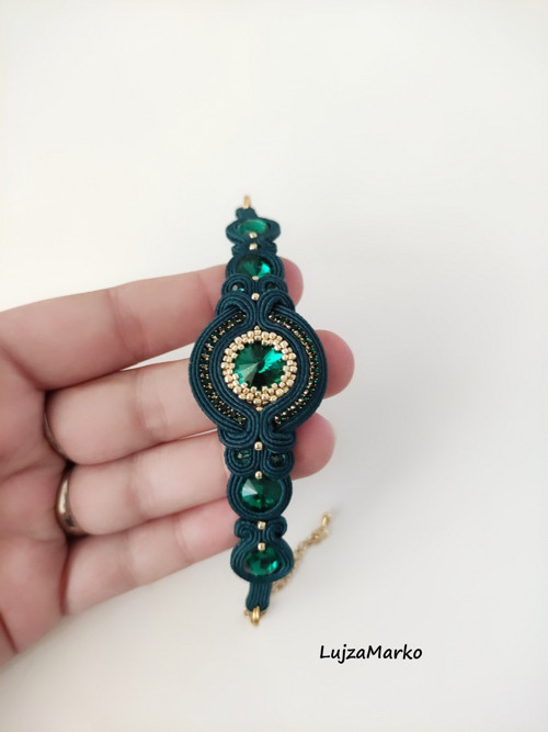 Jelena soutache / sutaš náramek — foto 4