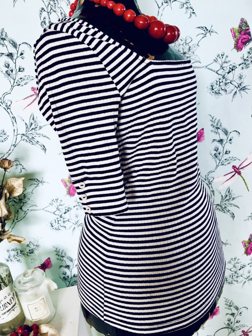 Top retro pruhovaný — foto 4