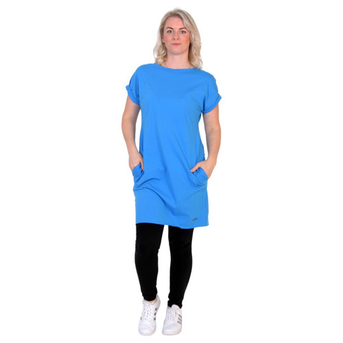 Šaty BASIC SUMMER / modrá - aqua, vel. XL — foto 2