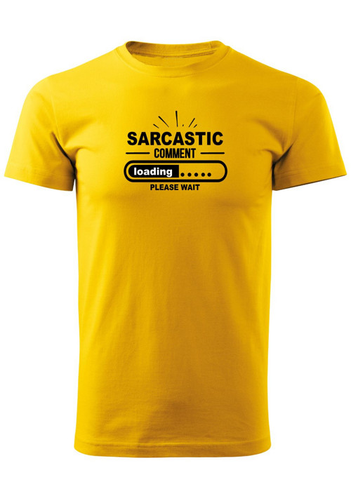 Pánské tričko "Sarcastic comment loading" — foto 5