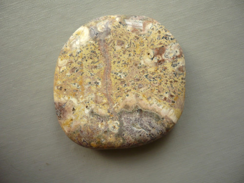 Placka - jaspis leopardí 42 mm, č.380w — foto 2