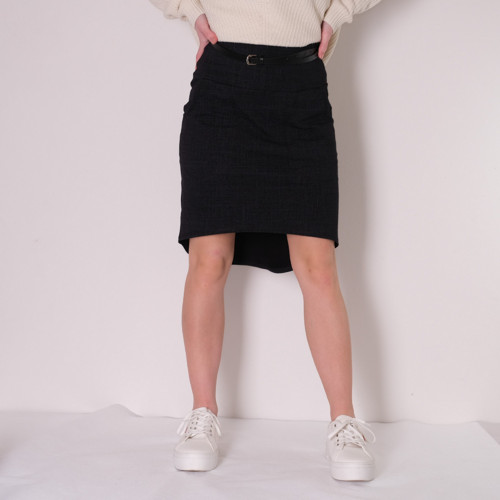 Sukně s kapsami - černý denim — foto 5
