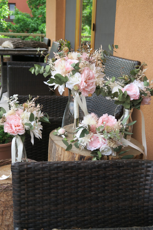 Kytice pro maminky "Boho s eukalyptem" — foto 4
