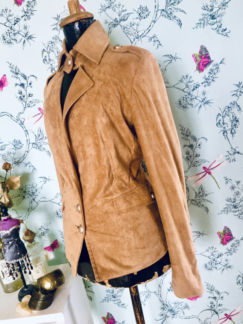 Sako italské,semiš look — foto 4