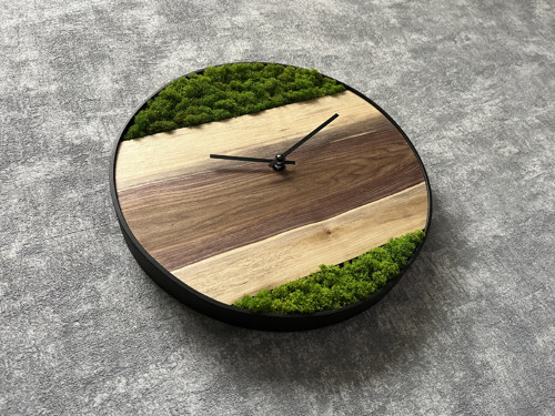 MECHOVÉ HODINY pr. 30cm – ČERNÝ OŘECH — foto 3