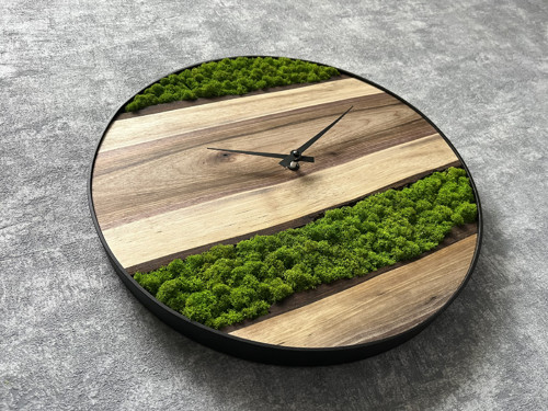 MECHOVÉ HODINY pr. 40cm – ČERNÝ OŘECH — foto 3