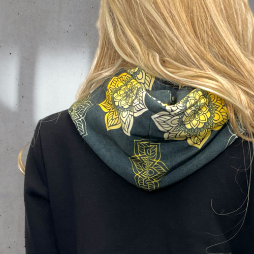 Mikinový kabátek Mandala - Black — foto 4