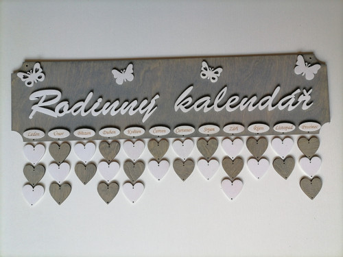 Rodinný kalendář šedý — foto 2