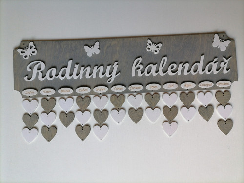 Rodinný kalendář šedý — foto 2