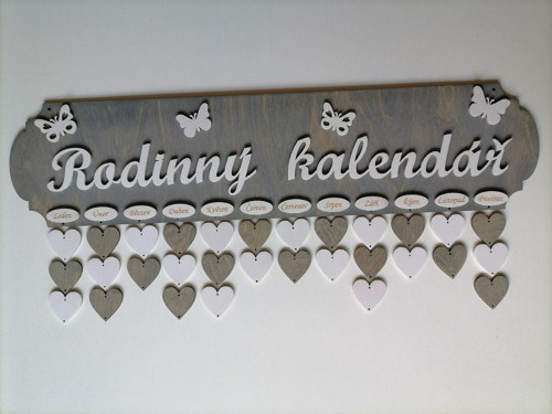 Rodinný kalendář šedý — foto 2