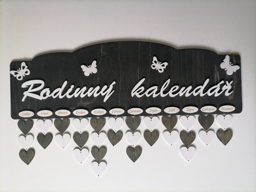 Rodinný kalendář černý — foto 2