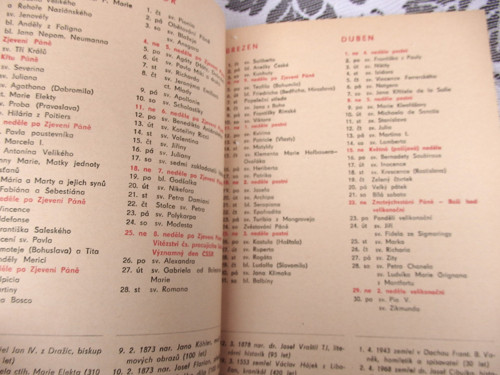 Cyrilometodějský kalendář 1973 — foto 3