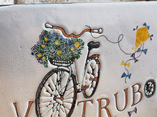 Smaltovaná cedule pro cyklisty — foto 2