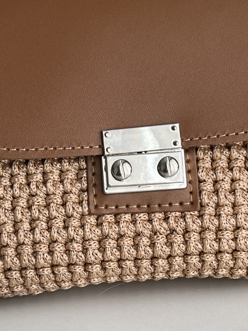 Háčkovaná kabelka/ Crossbody 'SOFIA' / karamel — foto 5