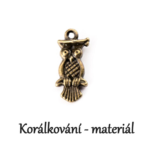 Přívěsek Sova oboustraná 2Ks — foto 2