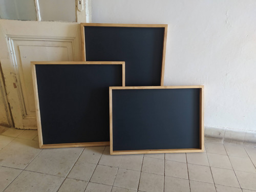 Popisovací tabule v dřevěném rámu 70*50cm — foto 5