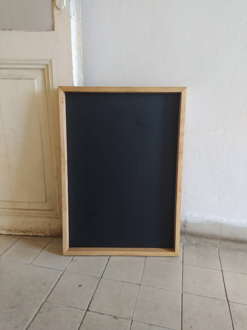 Popisovací tabule v dřevěném rámu 70*50cm — foto 2