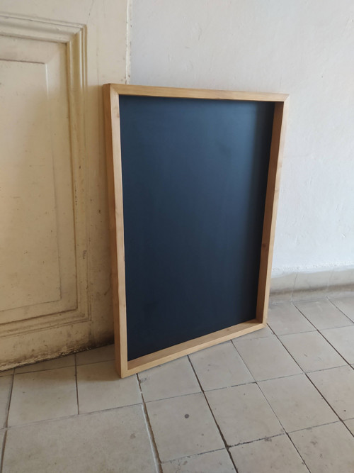 Popisovací tabule v dřevěném rámu 70*50cm — foto 3